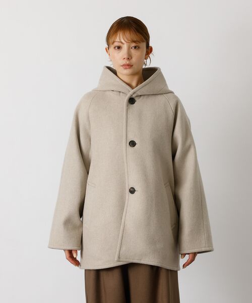 Rouge vif la cle / ルージュ・ヴィフ ラクレ その他アウター | 【Le Melange/ル・メランジュ】コクーンシルエットフードコート/#855 | 詳細4