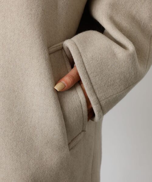 Rouge vif la cle / ルージュ・ヴィフ ラクレ その他アウター | 【Le Melange/ル・メランジュ】コクーンシルエットフードコート/#855 | 詳細9