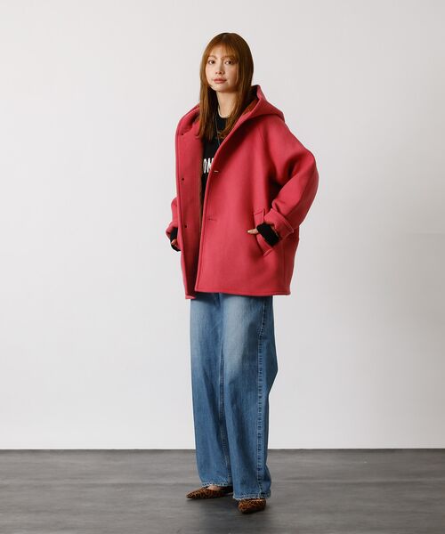 Rouge vif la cle / ルージュ・ヴィフ ラクレ その他アウター | 【Le Melange/ル・メランジュ】コクーンシルエットフードコート/#855 | 詳細14
