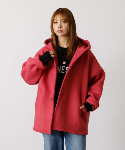 Rouge vif la cle / ルージュ・ヴィフ ラクレ その他アウター | 【Le Melange/ル・メランジュ】コクーンシルエットフードコート/#855 | 詳細17