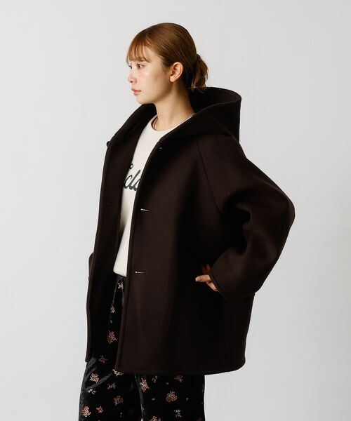 Rouge vif la cle / ルージュ・ヴィフ ラクレ その他アウター | 【Le Melange/ル・メランジュ】コクーンシルエットフードコート/#855 | 詳細22