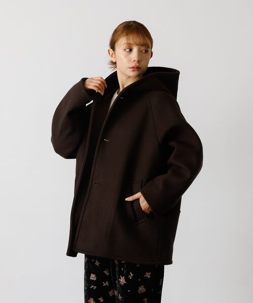 Rouge vif la cle / ルージュ・ヴィフ ラクレ その他アウター | 【Le Melange/ル・メランジュ】コクーンシルエットフードコート/#855 | 詳細23