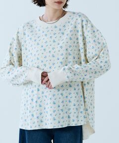 Rouge vif la cle / ルージュ・ヴィフ ラクレ スウェット | 【JEMORGAN / ジェーイーモーガン】ガーゼ裏毛 花柄クルースウェット/J