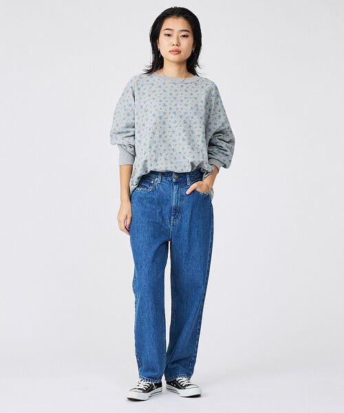 Rouge vif la cle / ルージュ・ヴィフ ラクレ スウェット | 【JEMORGAN / ジェーイーモーガン】ガーゼ裏毛 花柄クルースウェット/J | 詳細2