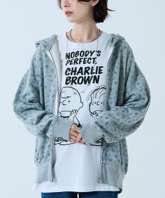 Rouge vif la cle / ルージュ・ヴィフ ラクレ パーカー | 【JEMORGAN/ジェーイーモーガン】ガーゼ裏毛花柄フルジップパーカー/JF6