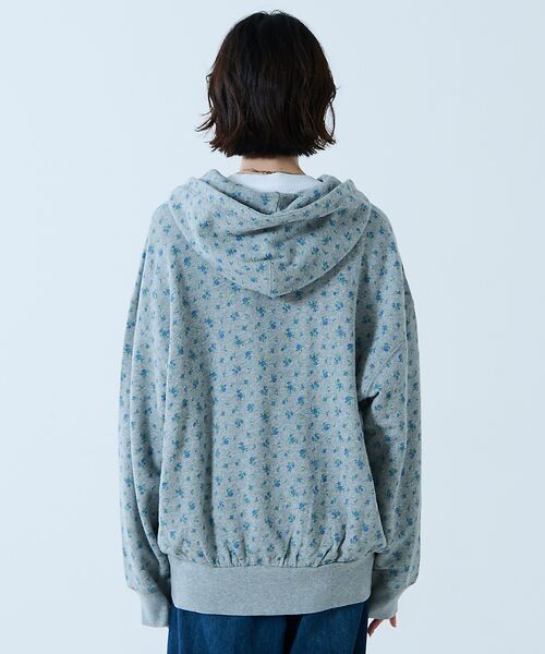 Rouge vif la cle / ルージュ・ヴィフ ラクレ パーカー | 【JEMORGAN/ジェーイーモーガン】ガーゼ裏毛花柄フルジップパーカー/JF6 | 詳細8