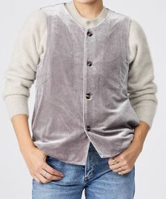 Rouge vif la cle / ルージュ・ヴィフ ラクレ ベスト | 【Keena/キーナ】ベルベットベスト/トップス/ベロア【WEB限定】