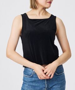 Rouge vif la cle / ルージュ・ヴィフ ラクレ キャミソール・チューブトップ | 【Keena/キーナ】ベルベットタンクトップス/トップス/ベロア/レイヤード【W