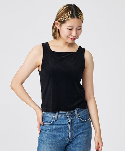 Rouge vif la cle / ルージュ・ヴィフ ラクレ キャミソール・チューブトップ | 【Keena/キーナ】ベルベットタンクトップス/トップス/ベロア/レイヤード【W | 詳細6