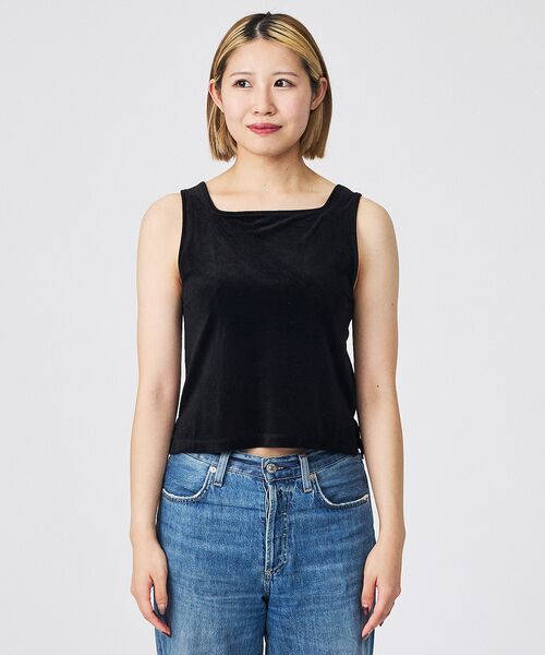 Rouge vif la cle / ルージュ・ヴィフ ラクレ キャミソール・チューブトップ | 【Keena/キーナ】ベルベットタンクトップス/トップス/ベロア/レイヤード【W | 詳細8