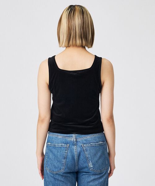 Rouge vif la cle / ルージュ・ヴィフ ラクレ キャミソール・チューブトップ | 【Keena/キーナ】ベルベットタンクトップス/トップス/ベロア/レイヤード【W | 詳細10