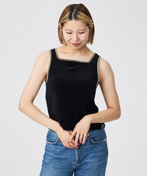 Rouge vif la cle / ルージュ・ヴィフ ラクレ キャミソール・チューブトップ | 【Keena/キーナ】ベルベットタンクトップス/トップス/ベロア/レイヤード【W | 詳細14