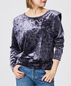 Rouge vif la cle / ルージュ・ヴィフ ラクレ Tシャツ | 【Keena/キーナ】ロングスリーブ/トップス/ベロア/お出かけ【WEB限定】