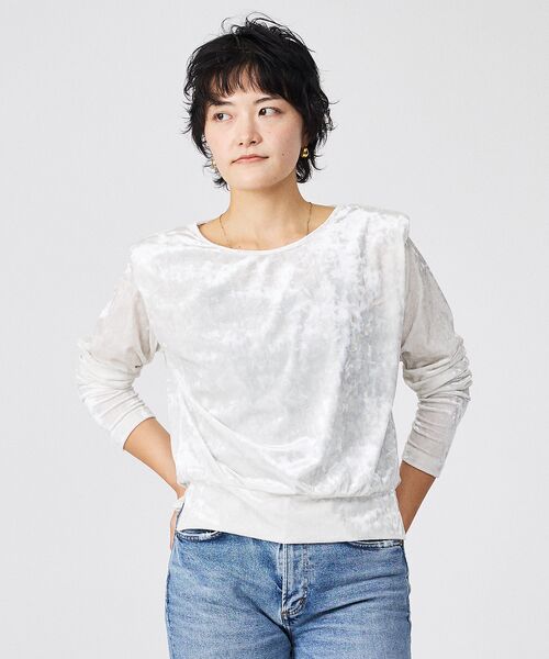 Rouge vif la cle / ルージュ・ヴィフ ラクレ Tシャツ | 【Keena/キーナ】ロングスリーブ/トップス/ベロア/お出かけ【WEB限定】 | 詳細1