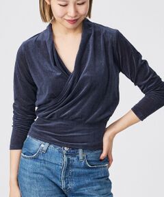 Rouge vif la cle / ルージュ・ヴィフ ラクレ シャツ・ブラウス | 【Keena/キーナ】ベルベットカシュクルートップス/トップス/ベロア/ドレープ