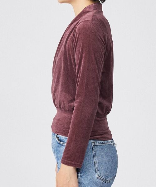 Rouge vif la cle / ルージュ・ヴィフ ラクレ シャツ・ブラウス | 【Keena/キーナ】ベルベットカシュクルートップス/トップス/ベロア/ドレープ | 詳細4