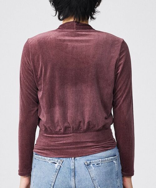 Rouge vif la cle / ルージュ・ヴィフ ラクレ シャツ・ブラウス | 【Keena/キーナ】ベルベットカシュクルートップス/トップス/ベロア/ドレープ | 詳細5