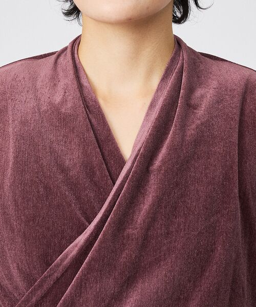 Rouge vif la cle / ルージュ・ヴィフ ラクレ シャツ・ブラウス | 【Keena/キーナ】ベルベットカシュクルートップス/トップス/ベロア/ドレープ | 詳細6