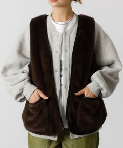 Rouge vif la cle / ルージュ・ヴィフ ラクレ ベスト | 【Le Melange/ル・メランジュ】エコファーベスト/#8553701/ベス