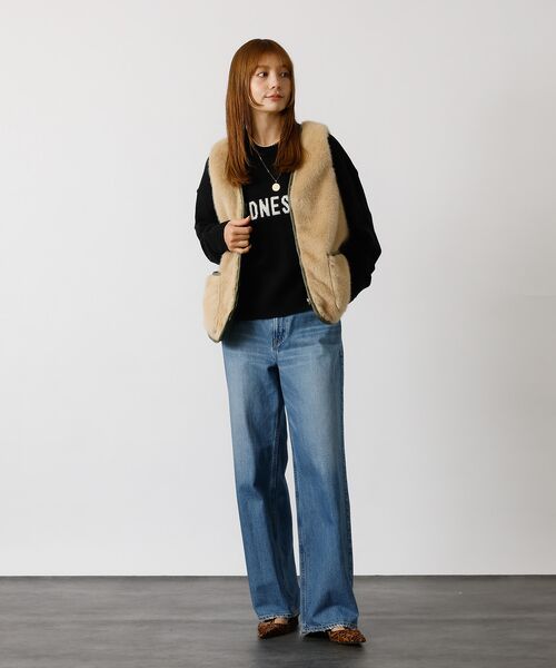 Rouge vif la cle / ルージュ・ヴィフ ラクレ ベスト | 【Le Melange/ル・メランジュ】エコファーベスト/#8553701/ベス | 詳細1