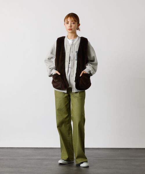 Rouge vif la cle / ルージュ・ヴィフ ラクレ ベスト | 【Le Melange/ル・メランジュ】エコファーベスト/#8553701/ベス | 詳細6