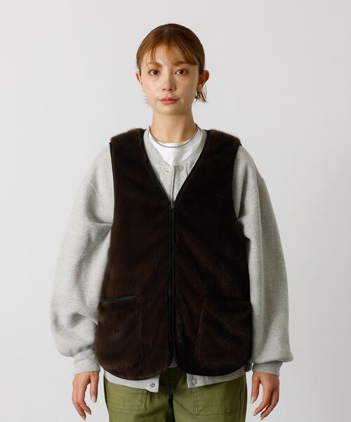 Rouge vif la cle / ルージュ・ヴィフ ラクレ ベスト | 【Le Melange/ル・メランジュ】エコファーベスト/#8553701/ベス | 詳細10