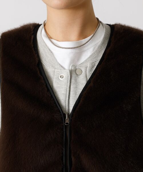 Rouge vif la cle / ルージュ・ヴィフ ラクレ ベスト | 【Le Melange/ル・メランジュ】エコファーベスト/#8553701/ベス | 詳細13