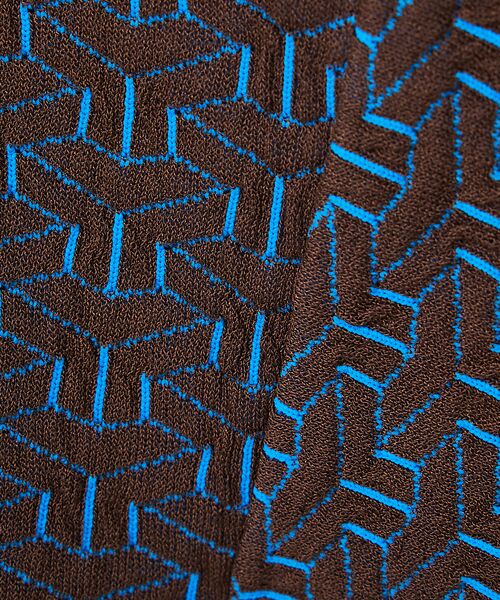 Rouge vif la cle / ルージュ・ヴィフ ラクレ カーディガン・ボレロ | 【Le Melange/ル・メランジュ】ジャガードVネックカーディガン / 幾何 | 詳細11