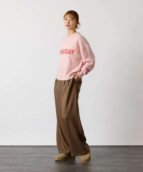 Rouge vif la cle / ルージュ・ヴィフ ラクレ ニット・セーター | 【Le Melange/ル・メランジュ】ロゴニット/#8552003/トップス/ | 詳細1