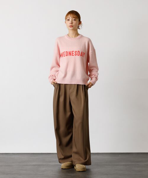 Rouge vif la cle / ルージュ・ヴィフ ラクレ ニット・セーター | 【Le Melange/ル・メランジュ】ロゴニット/#8552003/トップス/ | 詳細2