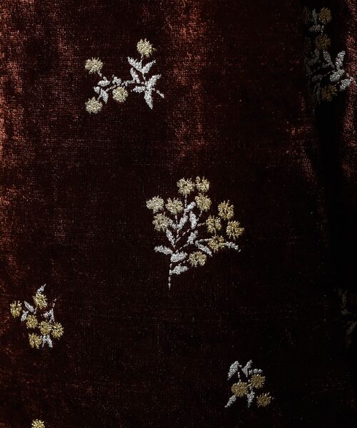 Rouge vif la cle / ルージュ・ヴィフ ラクレ パンツ | 【Le Melange/ル・メランジュ】花柄ベロアパンツ/#8551502/花柄 | 詳細4