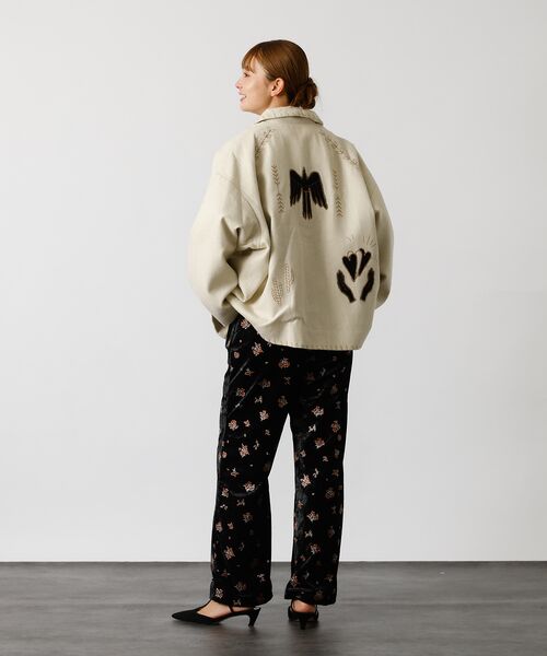 Rouge vif la cle / ルージュ・ヴィフ ラクレ パンツ | 【Le Melange/ル・メランジュ】花柄ベロアパンツ/#8551502/花柄 | 詳細17