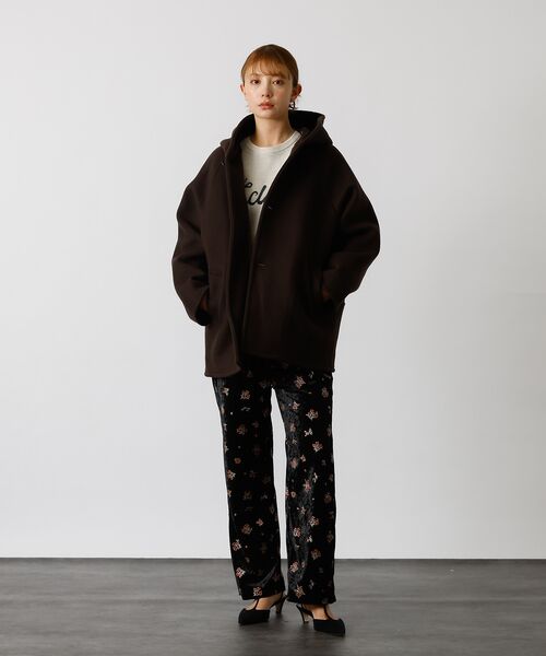 Rouge vif la cle / ルージュ・ヴィフ ラクレ パンツ | 【Le Melange/ル・メランジュ】花柄ベロアパンツ/#8551502/花柄 | 詳細18