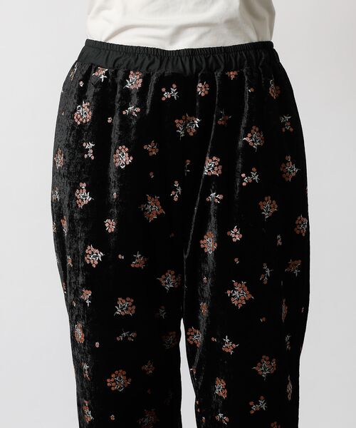 Rouge vif la cle / ルージュ・ヴィフ ラクレ パンツ | 【Le Melange/ル・メランジュ】花柄ベロアパンツ/#8551502/花柄 | 詳細11
