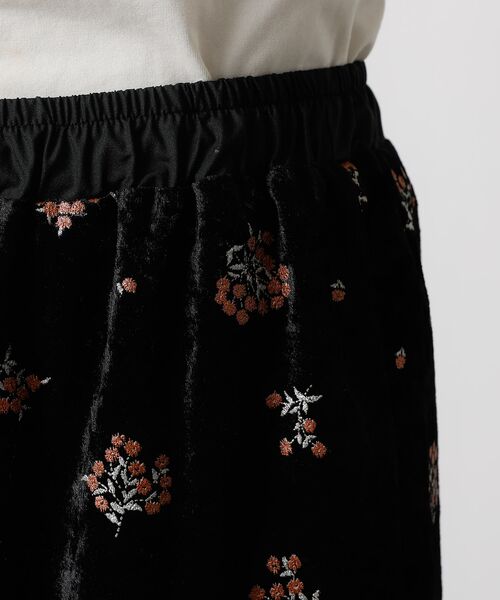 Rouge vif la cle / ルージュ・ヴィフ ラクレ パンツ | 【Le Melange/ル・メランジュ】花柄ベロアパンツ/#8551502/花柄 | 詳細13