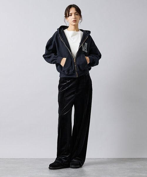 Rouge vif la cle / ルージュ・ヴィフ ラクレ パンツ | 【Keena/キーナ】ベロアセンタープレスパンツ/ベロア/センタープレス/お出か | 詳細2