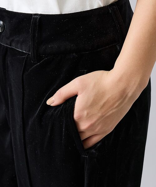 Rouge vif la cle / ルージュ・ヴィフ ラクレ パンツ | 【Keena/キーナ】ベロアセンタープレスパンツ/ベロア/センタープレス/お出か | 詳細9