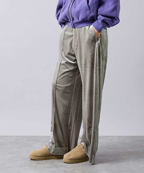 Rouge vif la cle / ルージュ・ヴィフ ラクレ パンツ | 【Keena/キーナ】ベロアセンタープレスパンツ/ベロア/センタープレス/お出か | 詳細13