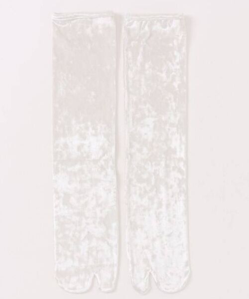 Rouge vif la cle / ルージュ・ヴィフ ラクレ ソックス | 【Keena/キーナ】ベルベットソックスロング/靴下/丈長め/足袋/ベロア【WE | 詳細1