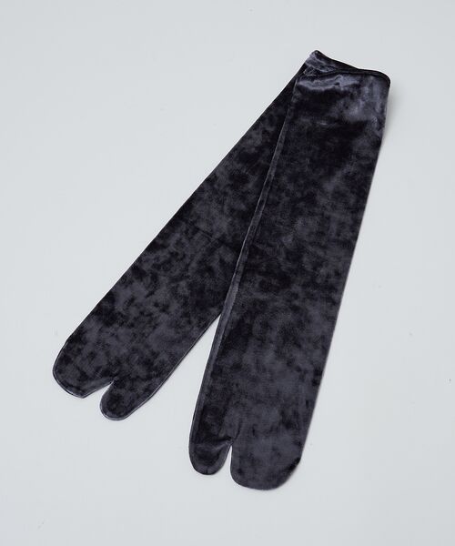 Rouge vif la cle / ルージュ・ヴィフ ラクレ ソックス | 【Keena/キーナ】ベルベットソックスロング/靴下/丈長め/足袋/ベロア【WE | 詳細3