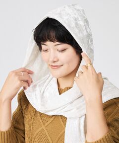 Rouge vif la cle / ルージュ・ヴィフ ラクレ マフラー・ショール・スヌード・ストール | 【Keena/キーナ】ベルベットマフラー/マフラー/ベルベット/お出かけ【WEB