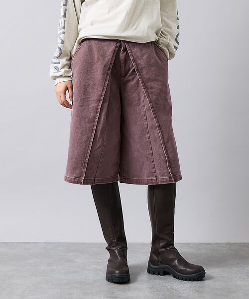 Rouge vif la cle / ルージュ・ヴィフ ラクレ デニムパンツ | 【157/イチゴーナナ】HALF TUCK SHORTS/ハーフパンツ/157F | 詳細7