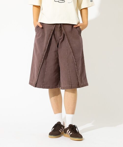 Rouge vif la cle / ルージュ・ヴィフ ラクレ デニムパンツ | 【157/イチゴーナナ】HALF TUCK SHORTS/ハーフパンツ/157F（バイオレット）
