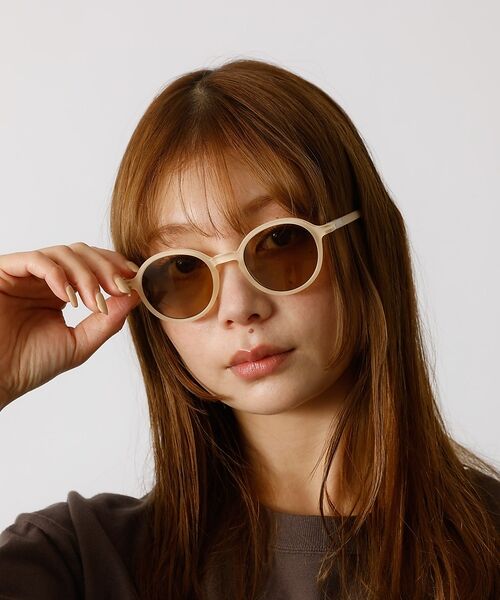 Rouge vif la cle / ルージュ・ヴィフ ラクレ サングラス・メガネ | 【LE FOON / ルフォーン】 Mont Blanc  Cream/ラウンド | 詳細18