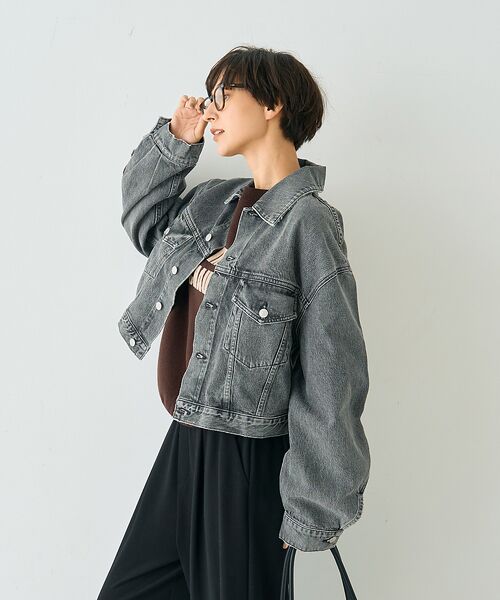 Rouge vif la cle / ルージュ・ヴィフ ラクレ Gジャン・デニムジャケット | 【AGOLDE/エーゴールドイー】PALMER JACKET IN SPIRI | 詳細6