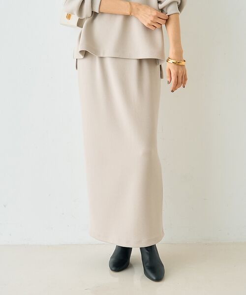 Rouge vif la cle / ルージュ・ヴィフ ラクレ ロング・マキシ丈スカート | 【セットアップ対応】ダブルエアータイトスカート | 詳細5