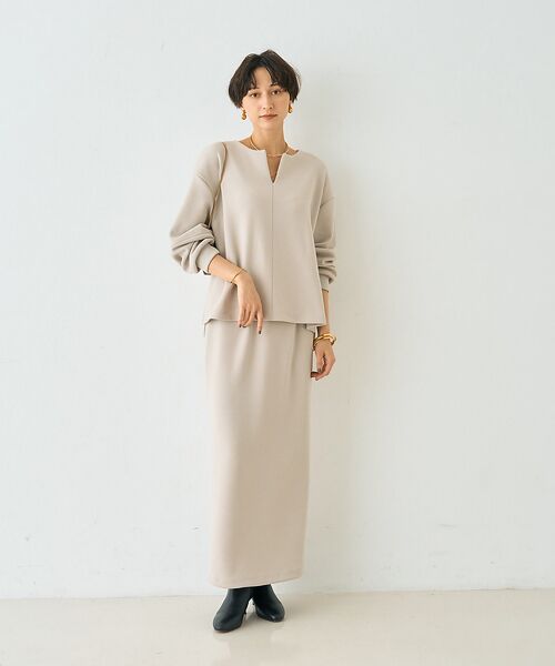 Rouge vif la cle / ルージュ・ヴィフ ラクレ ロング・マキシ丈スカート | 【セットアップ対応】ダブルエアータイトスカート | 詳細8