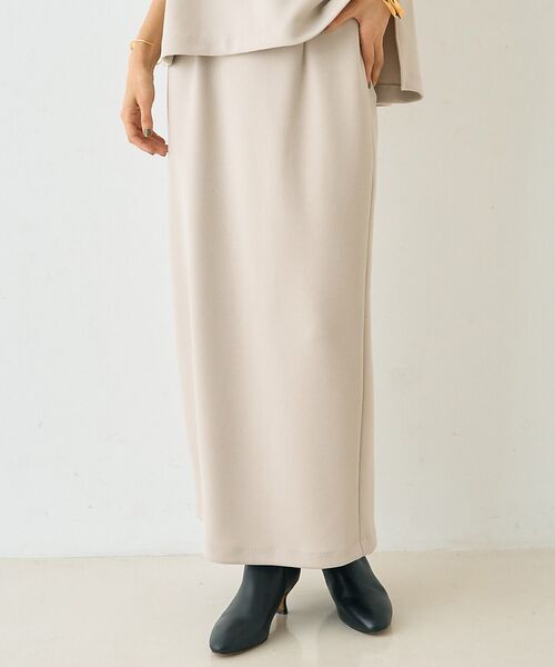 Rouge vif la cle/ルージュ・ヴィフ ラクレ 【セットアップ対応】ダブルエアータイトスカート【予約】 ベージュ 38 Rouge vif la cle/ルージュ・ヴィフ ラクレ 【セットアップ対応】ダブルエアータイトスカート【予約】 ベージュ 38