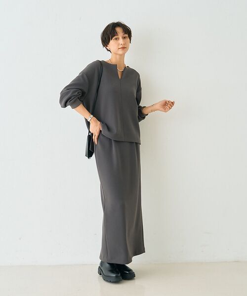 Rouge vif la cle / ルージュ・ヴィフ ラクレ ロング・マキシ丈スカート | 【セットアップ対応】ダブルエアータイトスカート | 詳細15