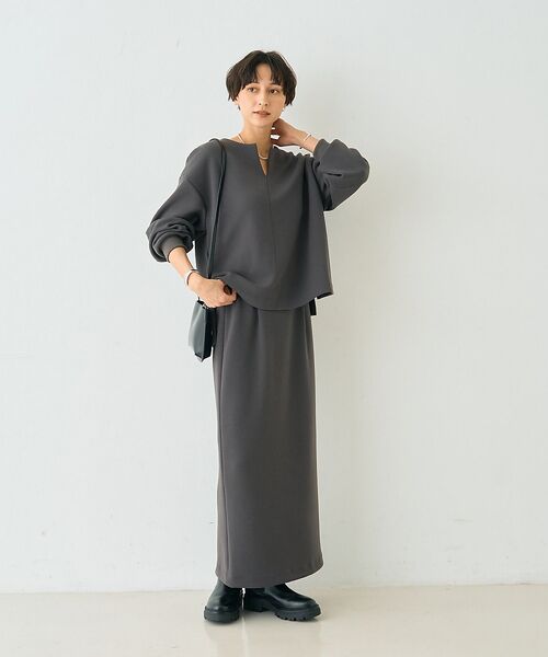 Rouge vif la cle / ルージュ・ヴィフ ラクレ ロング・マキシ丈スカート | 【セットアップ対応】ダブルエアータイトスカート | 詳細16